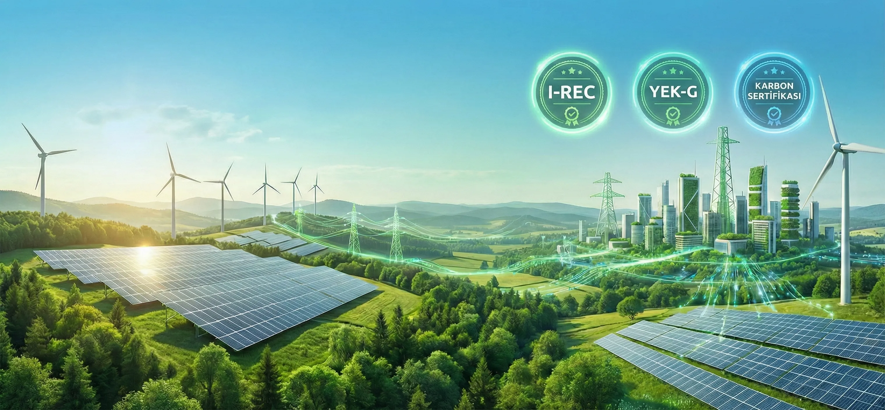 Yeşil enerji arkaplan görseli